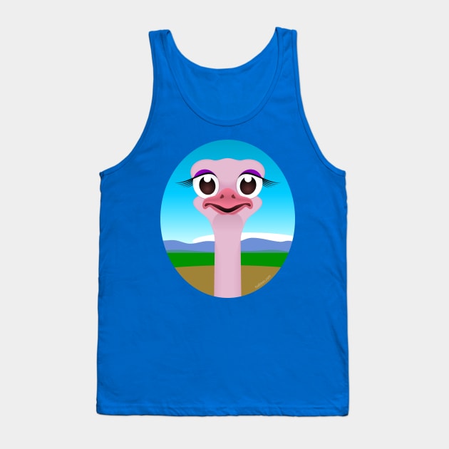 Ostrich Tank Top by tuditees